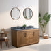 60" Double Sink Bathroom Vanity with Sink and Top, With Soft Closing Doors - HomeBeyond