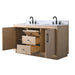 60" Double Sink Bathroom Vanity with Sink and Top, With Soft Closing Doors - HomeBeyond