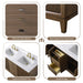 60" Double Sink Freestanding Bath Vanity Cabinet with White Engineered Marble Top - HomeBeyond