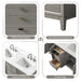 60" Double Sink Freestanding Bath Vanity Cabinet with White Engineered Marble Top - HomeBeyond