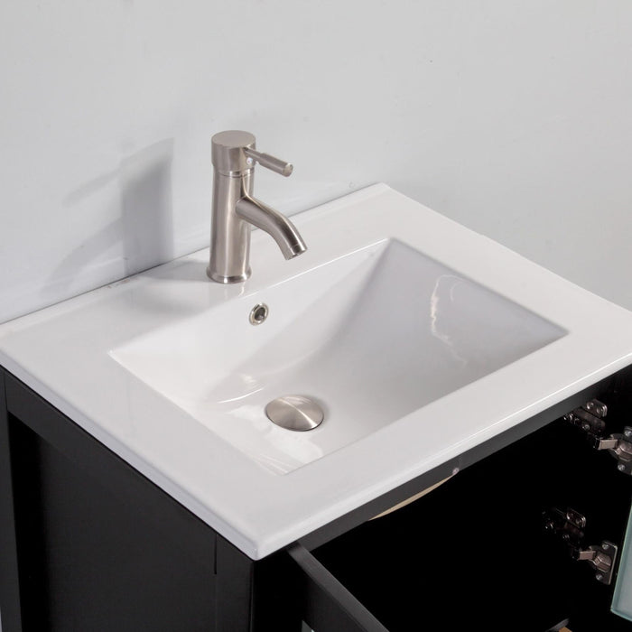 60" Double Sink Modern Bathroom Vanity Set with Ceramic Top & Two Free Mirrors – Large Storage Cabinet with 7 Drawers VA3024-60 - HomeBeyond