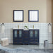 60" Double Sink Modern Bathroom Vanity Set with Ceramic Top & Two Free Mirrors – Large Storage Cabinet with 7 Drawers VA3024-60 - HomeBeyond