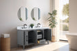 60" Double Sink Modern Freestanding Bathroom Vanity Set with Arabescato White Engineered Marble Top – Storage Cabinet with Soft-Closing Doors & Drawers VA9060D - HomeBeyond