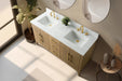 60" Double Sink Modern Freestanding Bathroom Vanity Set with Arabescato White Engineered Marble Top – Storage Cabinet with Soft-Closing Doors & Drawers VA9060D - HomeBeyond