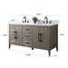 60" Double Sink Modern Freestanding Bathroom Vanity Set with Arabescato White Engineered Marble Top – Storage Cabinet with Soft-Closing Doors & Drawers VA9060D - HomeBeyond