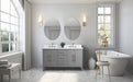 60" Double Sink Modern Freestanding Bathroom Vanity Set with Arabescato White Engineered Marble Top – Storage Cabinet with Soft-Closing Doors & Drawers VA9060D - HomeBeyond