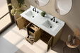 60" Double Sink Modern Freestanding Bathroom Vanity Set with Arabescato White Engineered Marble Top – Storage Cabinet with Soft-Closing Doors & Drawers VA9060D - HomeBeyond