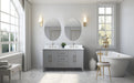 60" Double Sink Modern Freestanding Bathroom Vanity Set with Arabescato White Engineered Marble Top – Storage Cabinet with Soft-Closing Doors & Drawers VA9060D - HomeBeyond