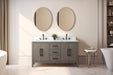 60" Double Sink Modern Freestanding Bathroom Vanity Set with Arabescato White Engineered Marble Top – Storage Cabinet with Soft-Closing Doors & Drawers VA9060D - HomeBeyond