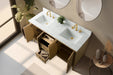 60" Double Sink Modern Freestanding Bathroom Vanity Set with Arabescato White Engineered Marble Top – Storage Cabinet with Soft-Closing Doors & Drawers VA9060D - HomeBeyond