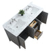 60" Double Sink Modern Freestanding Bathroom Vanity Set with Arabescato White Engineered Marble Top – Storage Cabinet with Soft-Closing Doors & Drawers VA9060D - HomeBeyond