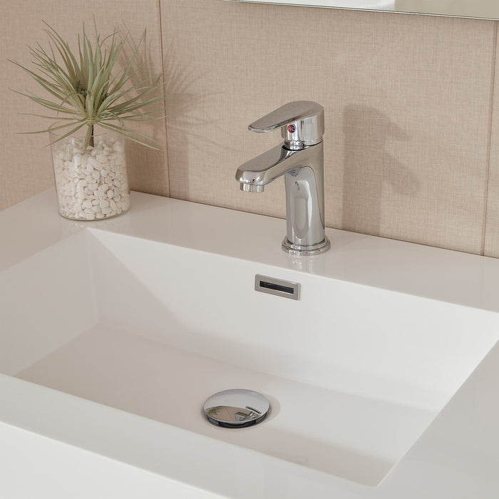 60" Double Sink Modern Freestanding Bathroom Vanity Set with White Engineered Stone Top – Large Storage Cabinet with Soft-Closing Drawers VA6060DWF - HomeBeyond