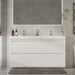 60" Double Sink Modern Freestanding Bathroom Vanity Set with White Engineered Stone Top – Large Storage Cabinet with Soft-Closing Drawers VA6060DWF - HomeBeyond