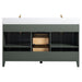 60" Double Sink Modern Freestanding Solid Wood Bathroom Vanity Set with Ariston White Engineered Marble Top – Storage Cabinet with Soft-Closing Drawers VA8060-D - HomeBeyond