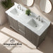 60" Double Sink Modern Freestanding Solid Wood Bathroom Vanity Set with Ariston White Engineered Marble Top – Storage Cabinet with Soft-Closing Drawers VA8060-D - HomeBeyond