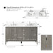 60" Double Sink Modern Freestanding Solid Wood Bathroom Vanity Set with Engineered Marble Top – Storage Cabinet with Soft-Closing Doors & Drawers VA9160D - HomeBeyond