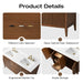 60" Double Sink Modern Freestanding Solid Wood Bathroom Vanity Set with Engineered Marble Top – Storage Cabinet with Soft-Closing Doors & Drawers VA9160D - HomeBeyond