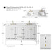 60" Double Sink Modern Freestanding Solid Wood Bathroom Vanity Set with Engineered Marble Top – Storage Cabinet with Soft-Closing Doors & Drawers VA9160D - HomeBeyond