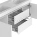 60" Double Sink Modern Wall-Mounted Bathroom Vanity Set with White Engineered Stone Top – Floating Storage Cabinet with Drawers & Doors VA6060DW - HomeBeyond