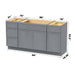 60" Modern Freestanding Birch & Plywood Bathroom Vanity Base Only – Shaker Style Storage Cabinet with 4 Drawers & 3 Doors VA41153-30-151 - HomeBeyond