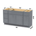 60" Modern Freestanding Birch & Plywood Bathroom Vanity Base Only – Shaker Style Storage Cabinet with 4 Drawers & 3 Soft-Closing Doors VA41123-36-121 - HomeBeyond