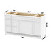 60" Modern Freestanding Birch & Plywood Bathroom Vanity Base Only – Shaker Style Storage Cabinet with 6 Drawers & 2 Soft-Closing Doors VA41123-362L-121 - HomeBeyond