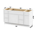 60" Modern Freestanding Birch & Plywood Bathroom Vanity Base Only – Shaker Style Storage Cabinet with 6 Drawers & 2 Soft-Closing Doors VA41123-362R-121 - HomeBeyond