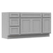 60" Modern Freestanding Oak Bathroom Vanity Base Only – Shaker Style Storage Cabinet with 4 Drawers & 3 Doors VA40153-36-151 - HomeBeyond