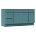 60" Modern Freestanding Oak Bathroom Vanity Base Only – Shaker Style Storage Cabinet with 4 Drawers & 3 Doors VA40153-36-151 - HomeBeyond