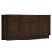 60" Modern Freestanding Oak Bathroom Vanity Base Only – Shaker Style Storage Cabinet with 4 Drawers & 3 Doors VA40153-36-151 - HomeBeyond