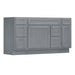 60" Modern Freestanding Oak Bathroom Vanity Base Only – Shaker Style Storage Cabinet with 6 Drawers & 2 Doors VA40123-362R-121 - HomeBeyond