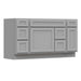 60" Modern Freestanding Oak Bathroom Vanity Base Only – Shaker Style Storage Cabinet with 6 Drawers & 2 Doors VA40123-362R-121 - HomeBeyond