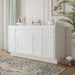 60" Oak Bathroom Vanity Cabinet without Top - 6 Drawers & 2 Doors - HomeBeyond