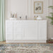 60" Oak Bathroom Vanity Cabinet without Top - 6 Drawers & 2 Doors - HomeBeyond