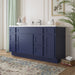 60" Oak Bathroom Vanity Cabinet without Top - 6 Drawers & 2 Doors - HomeBeyond