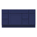 60" Oak Bathroom Vanity Cabinet without Top - 6 Drawers & 2 Doors - HomeBeyond