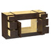 60" Oak Bathroom Vanity Cabinet without Top - 6 Drawers & 2 Doors - HomeBeyond