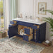 60" Oak Bathroom Vanity Cabinet without Top - 6 Drawers & 2 Doors - HomeBeyond