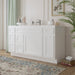 60" Oak Bathroom Vanity Cabinet without Top - 6 Drawers & 2 Doors - HomeBeyond