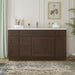 60" Oak Bathroom Vanity Cabinet without Top - 6 Drawers & 2 Doors - HomeBeyond
