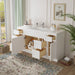 60" Oak Bathroom Vanity Cabinet without Top - 6 Drawers & 2 Doors - HomeBeyond