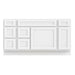 60" Oak Bathroom Vanity Cabinet without Top - 6 Drawers & 2 Doors - HomeBeyond
