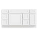 60" Oak Bathroom Vanity Cabinet without Top - 6 Drawers & 2 Doors - HomeBeyond