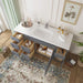 60" Oak Bathroom Vanity Cabinet without Top - 6 Drawers & 2 Doors - HomeBeyond