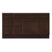 60" Oak Bathroom Vanity Cabinet without Top - 6 Drawers & 2 Doors - HomeBeyond