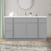 60" Plywood Bathroom Vanity Cabinet without Top - 4 Drawers & 3 Doors - HomeBeyond