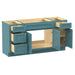 60" Plywood Bathroom Vanity Cabinet without Top - 4 Drawers & 3 Doors - HomeBeyond