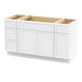 60" Plywood Bathroom Vanity Cabinet without Top - 4 Drawers & 3 Doors - HomeBeyond