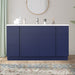 60" Plywood Bathroom Vanity Cabinet without Top - 4 Drawers & 3 Doors - HomeBeyond