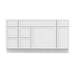 60" Plywood Bathroom Vanity Cabinet without Top - 6 Drawers & 2 Doors - HomeBeyond
